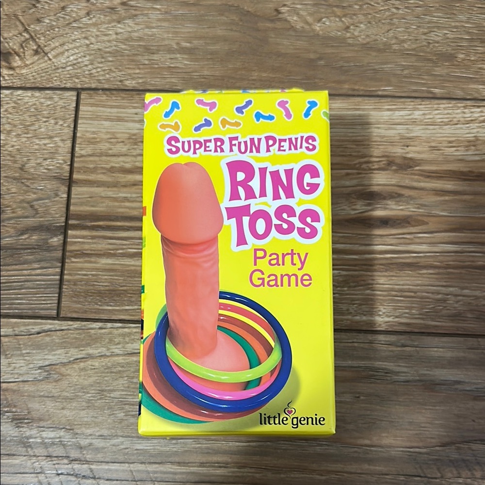 Super Fun Penis Ring Toss Party Game - Multicolor
